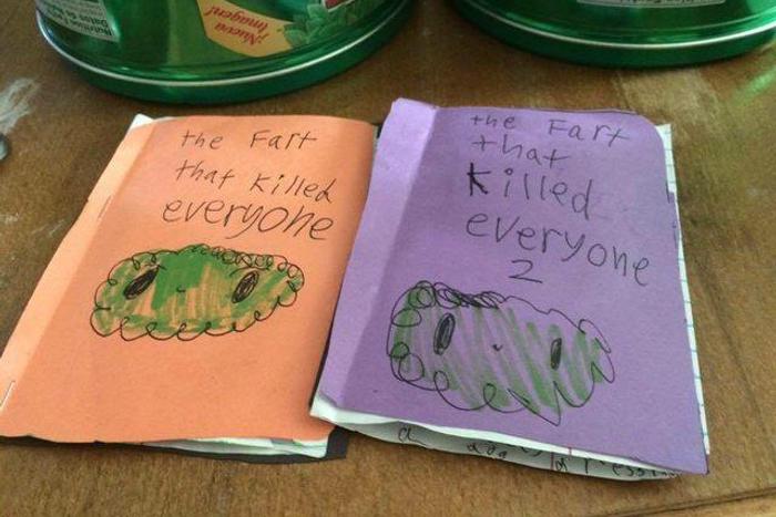 8-yr-old boy writes fantastic book on Farts