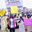 Civil servants, pensioners protest unpaid salaries in Osun State.