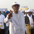 Chadian President Idriss Deby gestures during a campaign rally in Ndjamena, Chad, April 8, 2016.  REUTERS/Moumine Ngarmbassa