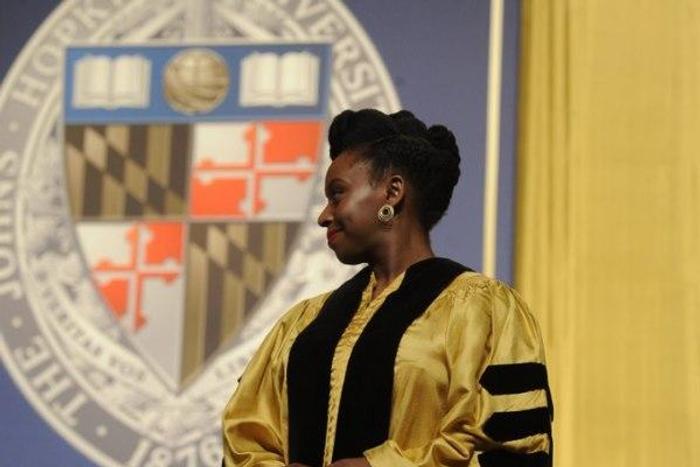 Adichie awarded a Johns Hopkins university honorary degree