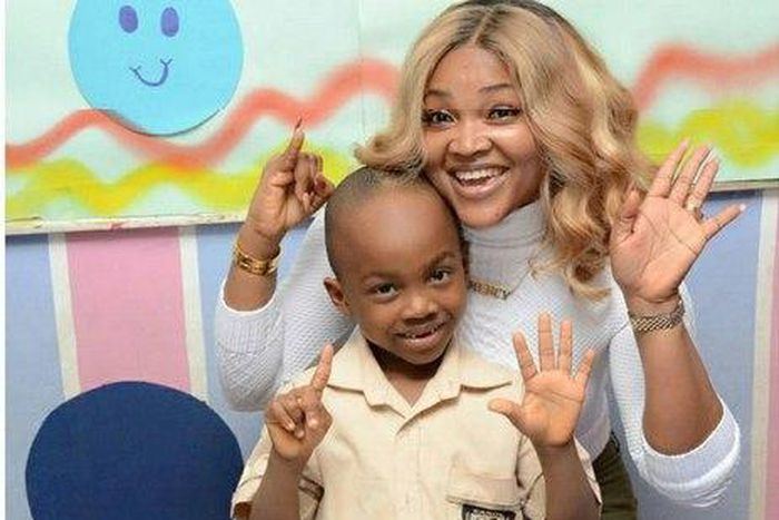 MercyAigbe-Gentry's son, Olajuwon Micheal Gentry, turns six