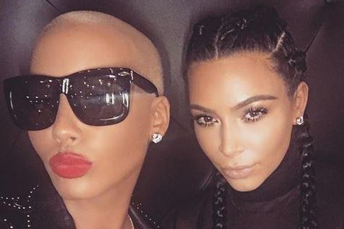 Amber Rose, Kim Kardashian make up