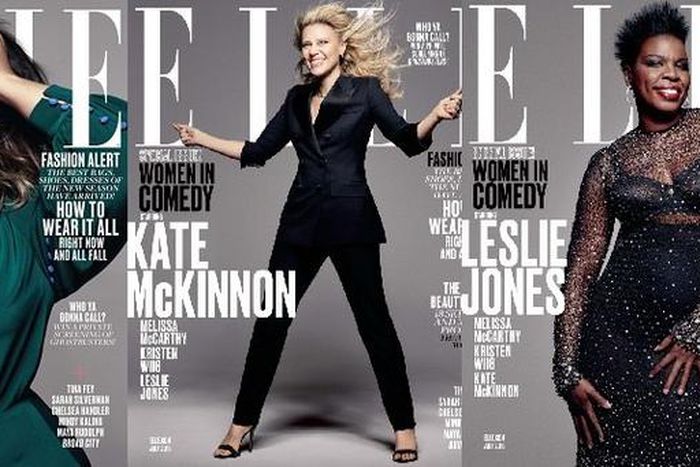 'Ghostbusters' actresses Melissa McCarthy, Kristen Wiig, Leslie Jones and Kate McKinnon for Elle Magazine July 2016 issue