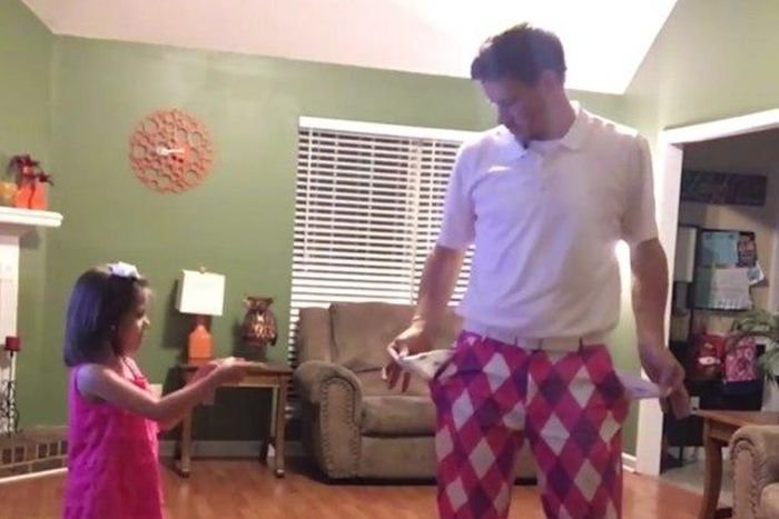 This dad and daughter dancing together is just so beautiful and hilarious