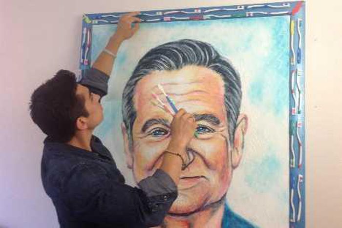 Ramos and the Robin Williams painting