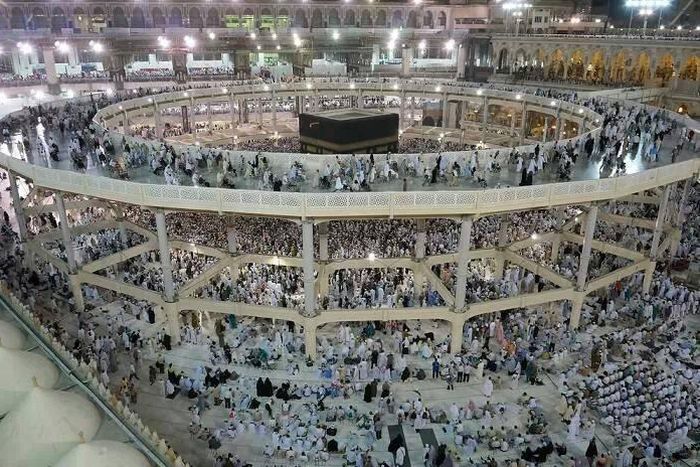 Muslims on hajj pilgrimage