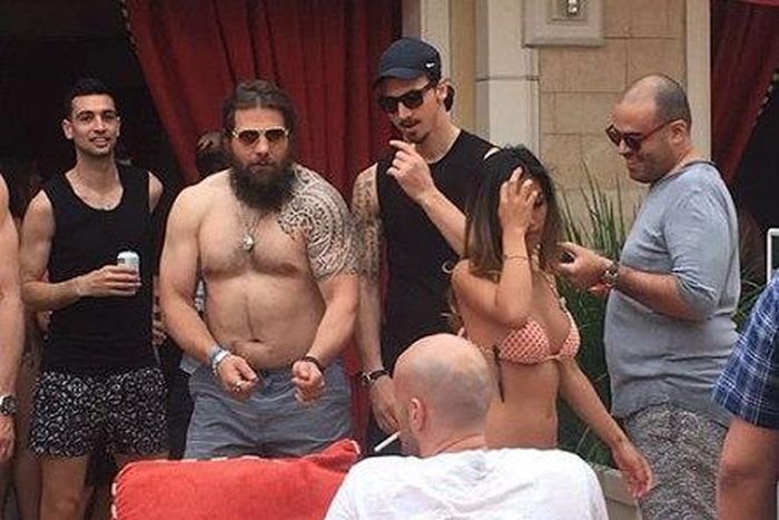 Martin Castrogiovanni and Zlatan Ibrahimovic 