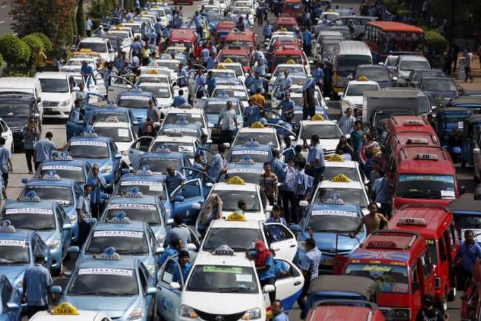 Indonesian Taxi drivers.
