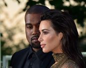 Kanye West and ex-wife Kim Kardashian were all aglow for the Vogue 100 Festival in London.