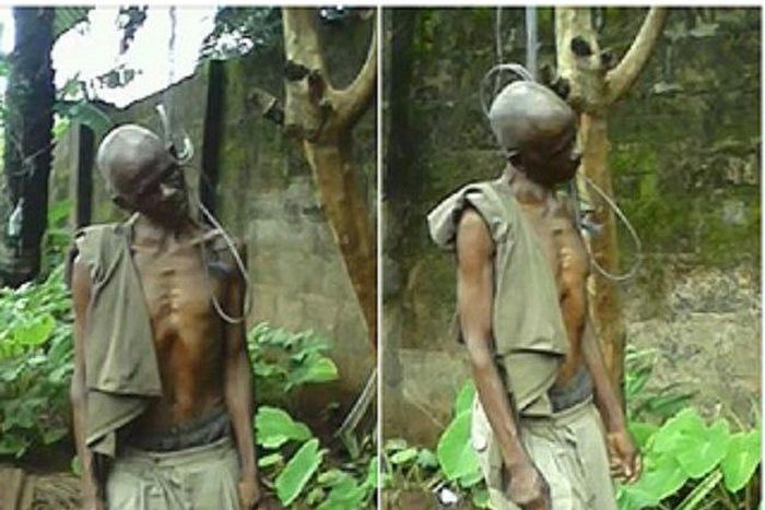 The frustrated man in his death