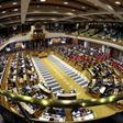 A general view of South Africa's Parliament in Cape Town is seen during a motion to impeach President Jacob Zuma after the constitutional court ruled that he breached the constitution, April 5, 2016.