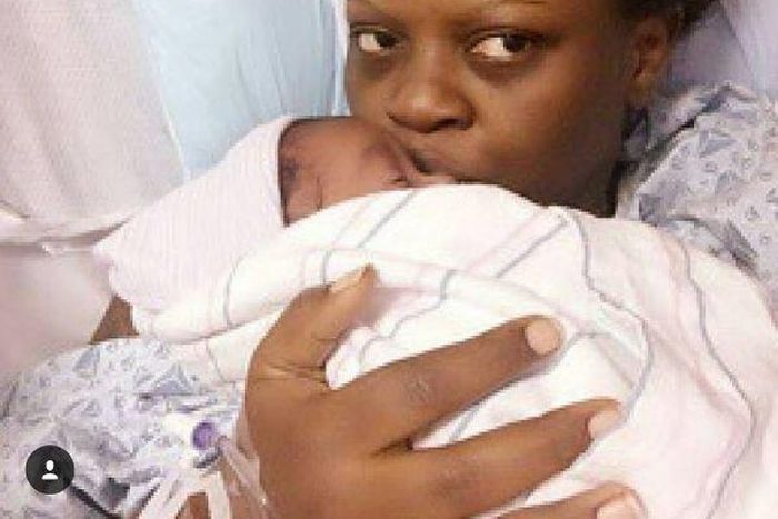 Bimbo Thomas and baby