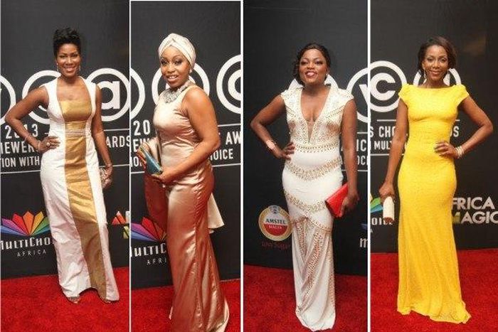 Prominent Nollywood actresses at the Africa Magic Viewers Choice Awards 2016
