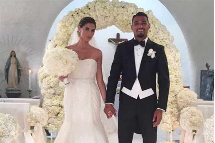 Kevin-Prince Boateng and wife, Melissa Satta