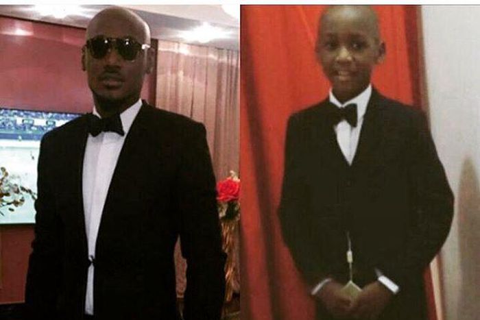 2face Idibia and son make style duo