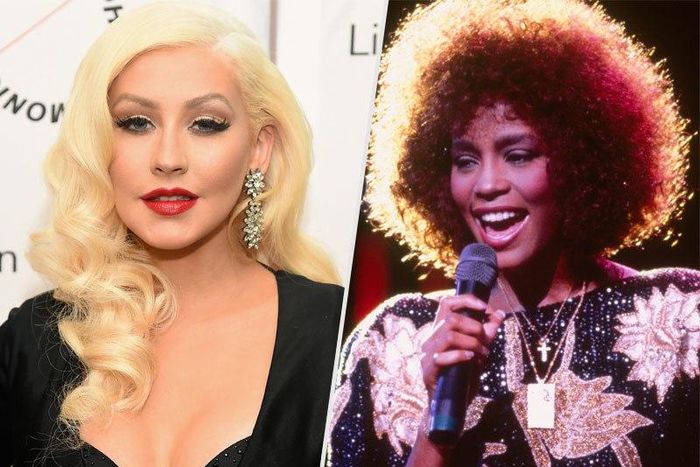 Christina Aguilera and Whitney Houston