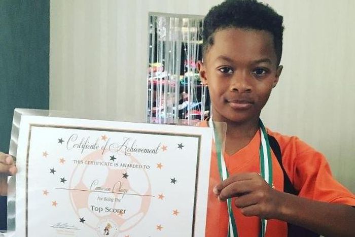 Peter Okoye's son, Cameron