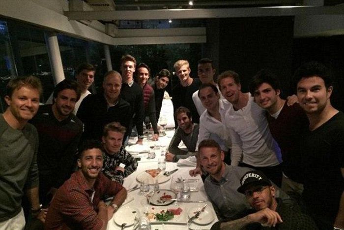 Nico Rosberg, Daniel Ricciardo, Fernando Alonso, Nico Hulkenberg, Valtteri Bottas, Max Verstappen, Daniil Kvyat, Esteban Gutierrez, Esteban Ocon, Marcus Ericsson, Felipe Nasr, Pascal Wehrlein,  Felipe Massa, Jenson Button, Sebastian Vettel, Carlos Sain...