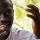 Opposition leader Kizza Besigye speaks during a news conference at his home at the outskirts of Kampala, Uganda, February 21, 2016.