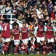 Mark Noble and West Ham players
