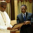 President Muhammadu Buhari conferred with Equatorial Guinea's Grand Collar of the Order of Independence award by President Teodoro Mbasogo.
