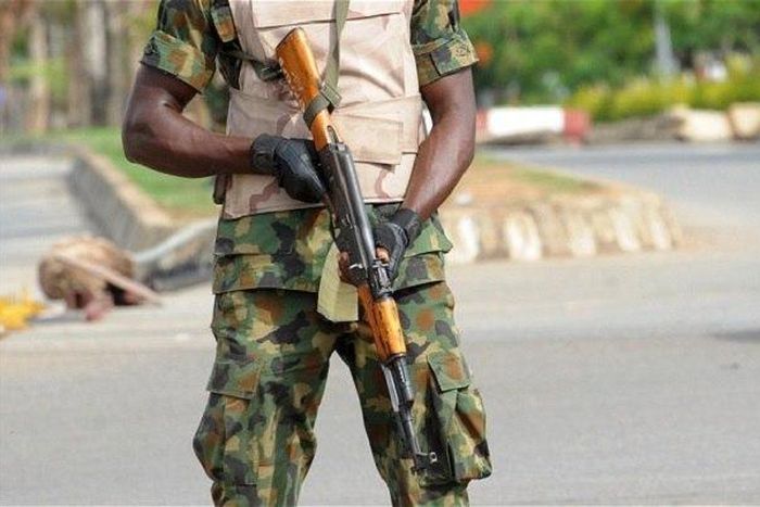 A killer soldier (Illustration)