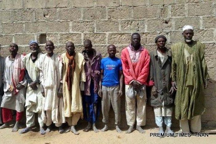 Detained Boko Haram terrorists