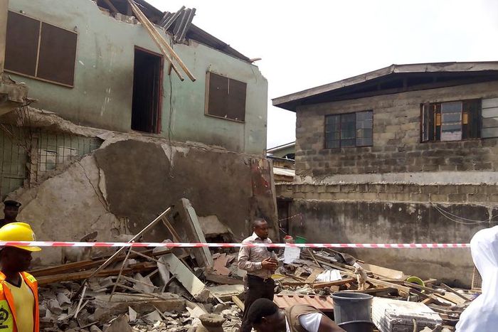 scene of collapse building