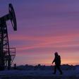 A worker at an oil field owned by Bashneft, Bashkortostan, Russia, in this January 28, 2015 file photo.