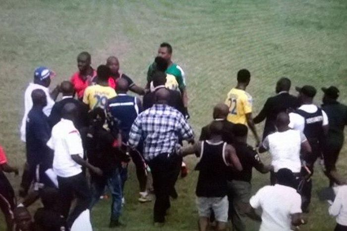 Ifeanyi Ubah allegedly punches Heartland FC goalkeeper, Ebele Obi