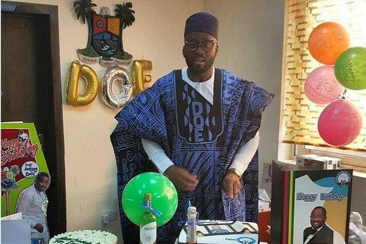 Desmond Elliot thrown surprise birthday party at the office