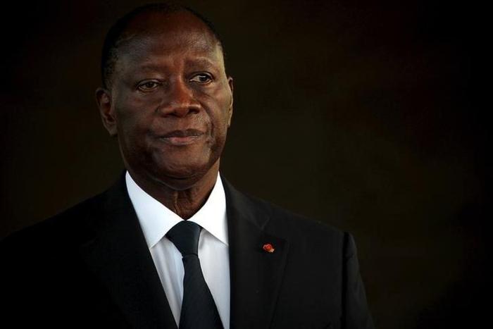 Ivory Coast's President Alassane Ouattara attends a news conference at the presidential palace in Abidjan, Ivory Coast, March 15, 2016. REUTERS/Luc Gnago