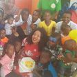 Toyin Aimakhu parties with orphanage kids during children’s day visit