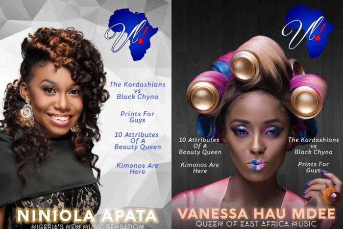 Ninola and Vanessa Mdee cover VL Magazine June 2016 issue