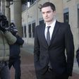 Adam Johnson during a court visit