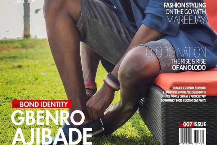 Gbenro Ajibade on the cover of Reloaded magazine