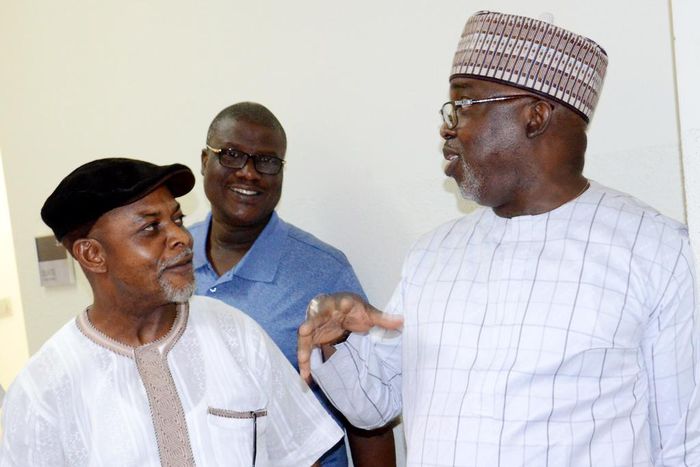Amaju Pinnick and members of the Rep committee on sports