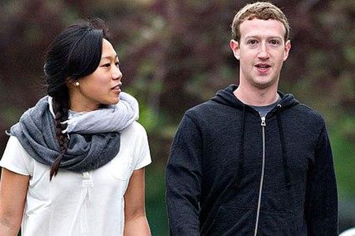 Mark Zuckerberg and his wife Priscilla Chan.