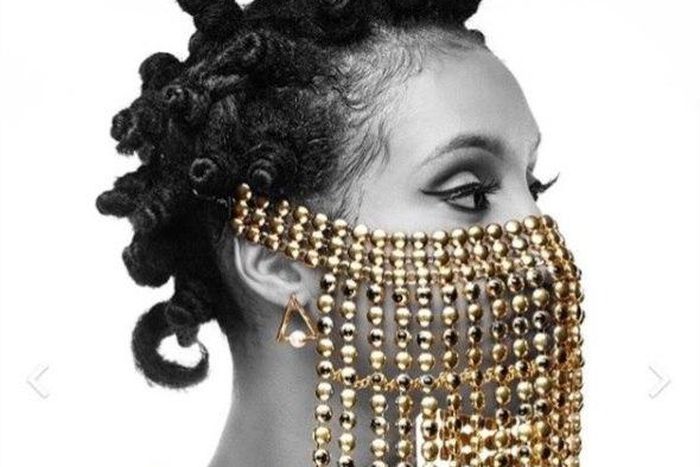 Di'Ja in gold themed shoot