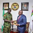 Lagos State Governor, Akinwunmi Ambode meets with Chief of Army Staff, Lieutenant General Tukur Buratai  on May 25, 2016