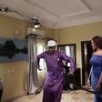 Uche Odoputa and Peggy Ovire on set of "Husbands of Lagos"  season 2