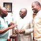 Segun Arinze, Desmond Elliot with Governor Ambode