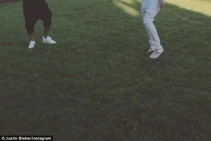 Neymar and Justin Bieber