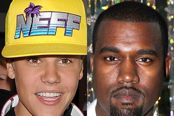 Justin Bieber and Kanye West