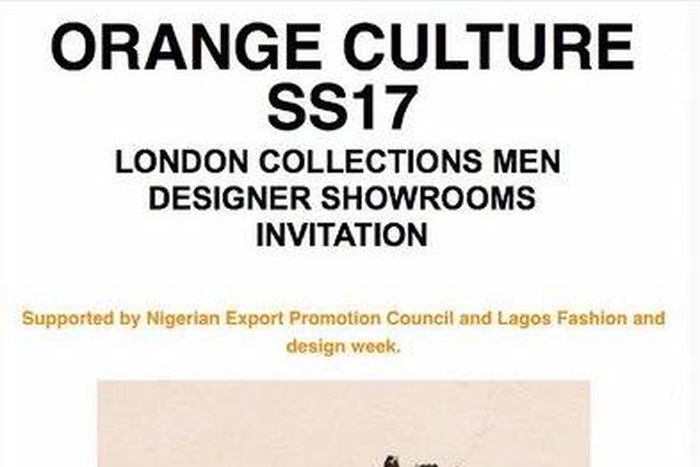Orange Culture at London Collections Men 2016