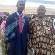 Arowosegbe Micheal Aderibigbe, with his parents, Mr and Mrs Aderibigbe