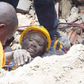 A man trapped inside collapsed building