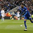 Football Soccer - Leicester City v Swansea City - Barclays Premier League - The King Power Stadium - 24/4/16 Riyad Mahrez celebrates scoring the first goal for Leicester City Action Images via Reuters / Jason Cairnduff Livepic EDITORIAL USE ONLY. No us...