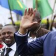 Moise Katumbi, arrives for a two-day mineral conference in Goma March 24, 2014.