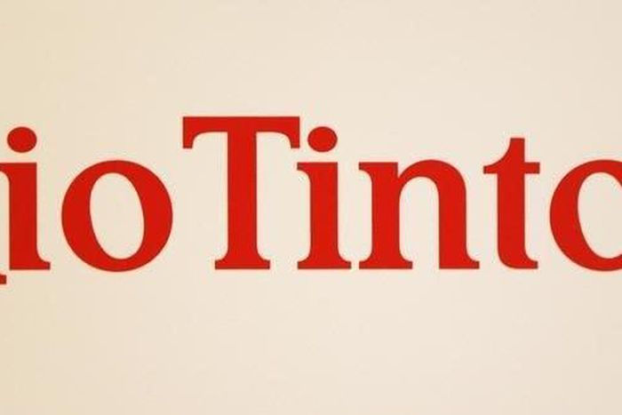 A Rio Tinto logo is displayed on the front of a wall panel during a news conference in Sydney November 29, 2012.  REUTERS/Tim Wimborne